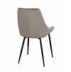 Sametová jídelní židle SIERRA šedá