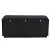Černá lavice s úložným prostorem CONFETTI a černým sedákem 106 cm