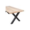 Jídelní stůl TABLO mango 180x90 cm nohy X