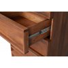 Dřevěná komoda FORREST hnědá 121x60 cm
