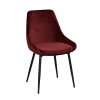110389 b Sierra stol, röd sammet R B