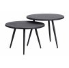 28769 set of 2 suze sidetables wood metal black