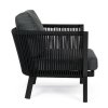 Zahradní černé křeslo MAKATEA