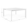 Rozkládací zahradní stůl KONNOR 160x110-160 cm bílý