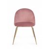 Sametová jídelní židle TANYA růžová