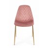 Sametová jídelní židle TERRY růžová