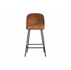 Barová židle VOGUE hnědá kůže 65 cm