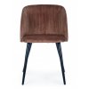 Sametová židle QUEEN hnědá