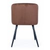 Sametová židle QUEEN hnědá