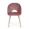 Sametová židle LINZEY růžová