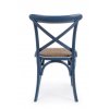 Dřevěná jídelní židle CROSS modrá