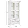 Prosklený kabinet COLETTE 185x90 cm