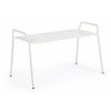Kovová venkovní lavice DALYA bílá