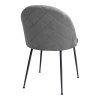 Sametová jídelní židle GENEVE šedá