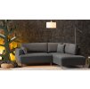 Rohová pohovka FELIX tmavě šedá pravá