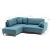 Rohová pohovka FELIX tyrkysová levá