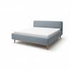 Čalouněná postel MATTIS s úložným prostorem 180x200 modrá