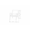 Zahradní hliníkové křeslo PEM světlé
