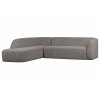 Rohová pohovka SLOPING levá šedá