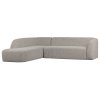 Rohová pohovka SLOPING levá světle šedá