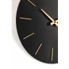 Nástěnné hodiny TIMELINE černé 40 cm