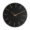 Nástěnné hodiny TIMELINE černé 40 cm