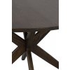 Kulatý jídelní stůl CALVERTON hnědý ø120 cm