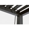 Antracitová hliníková pergola s uzavíracími lamelami OCEAN 3x4m
