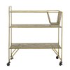 Barový vozík KATARINA zlatý