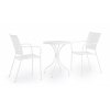Zahradní kovová jídelní židle LIZETTE bílá