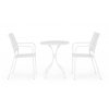 Zahradní kovová jídelní židle LIZETTE bílá