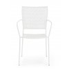 Zahradní kovová jídelní židle LIZETTE bílá