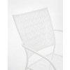 Zahradní kovová jídelní židle LIZETTE bílá