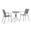Zahradní kovová jídelní židle LIZETTE antracit