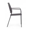 Zahradní kovová jídelní židle LIZETTE antracit