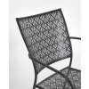 Zahradní kovová jídelní židle LIZETTE antracit