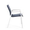 Zahradní jídelní židle ODEON bílo-modrá