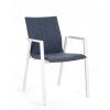 Zahradní jídelní židle ODEON bílo-modrá