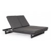 Dvoumístné zahradní lehátko INFINITY antracit 195x142 cm