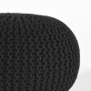 Pletený puf GEBREID Černý M