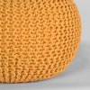 Pletený puf GEBREID Okrový M