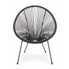 Kovové zahradní křeslo PARKER černé