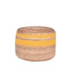 Pletený puf JUTE Hnědožlutý