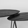 Salontafel Set Frisk Zwart Mangohout 68x43x44 cm Detail