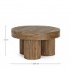 Konferenční stolek DACCA hnědý ø75 cm