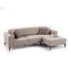 Rohová pohovka CINAR vpravo béžová