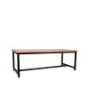 eettafel ghent rough mangohout 220x95x76 cm perspectief