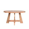 eettafel friends rough mangohout 130x130x76 cm zijkant