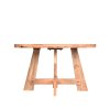 eettafel friends rough mangohout 130x130x76 cm zijkant 2
