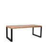Eettafel Glasgow Rough Mangohout 180x90 cm Perspectief